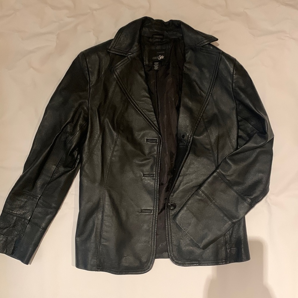 Vintage like new leather blazer